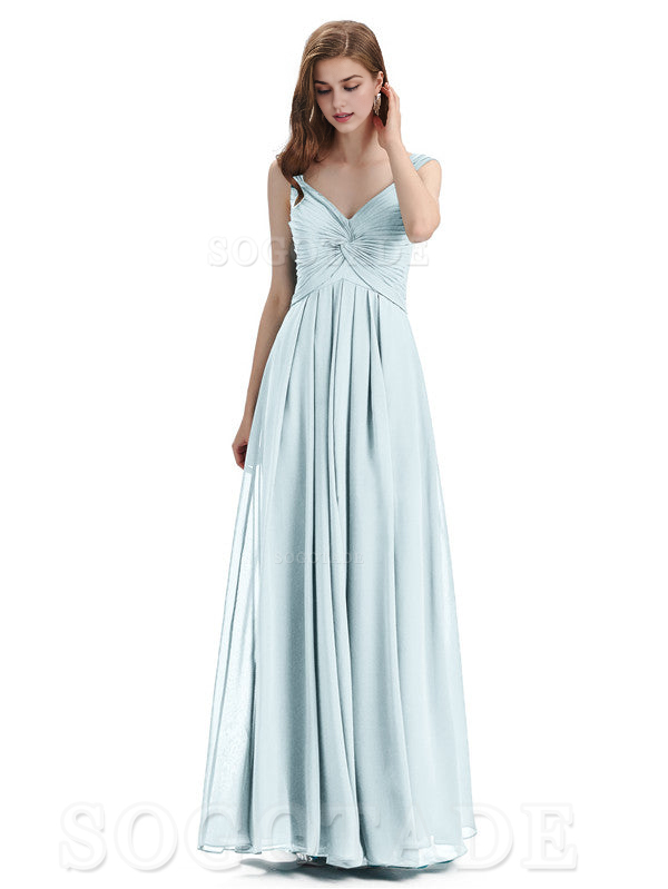 Elegant A-Line Sleeveless Chiffon Pleated High Quality Bridesmaid Dresses Formal Women's Dresses Wedding Guests Dresses