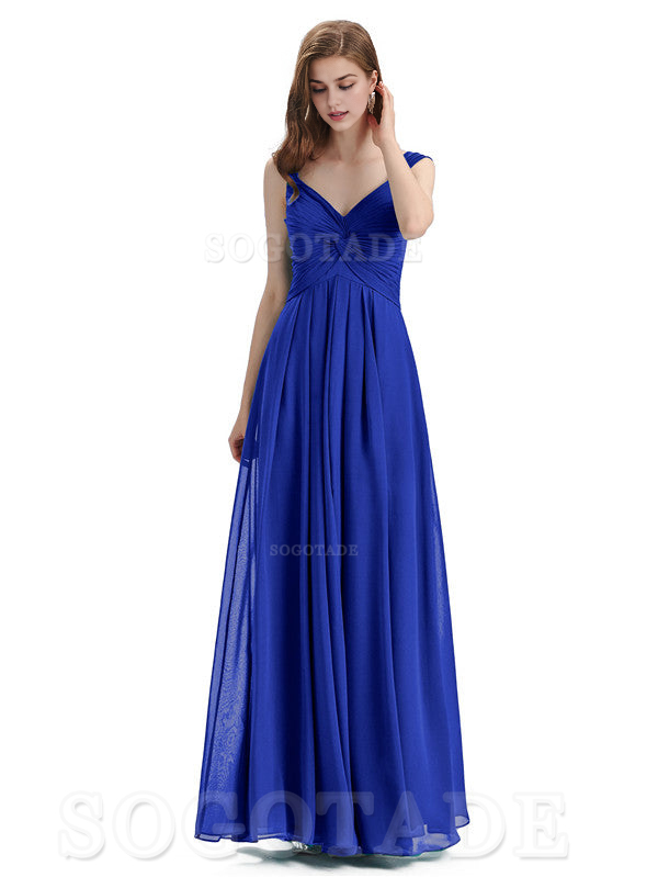 Elegant A-Line Sleeveless Chiffon Pleated High Quality Bridesmaid Dresses Formal Women's Dresses Wedding Guests Dresses