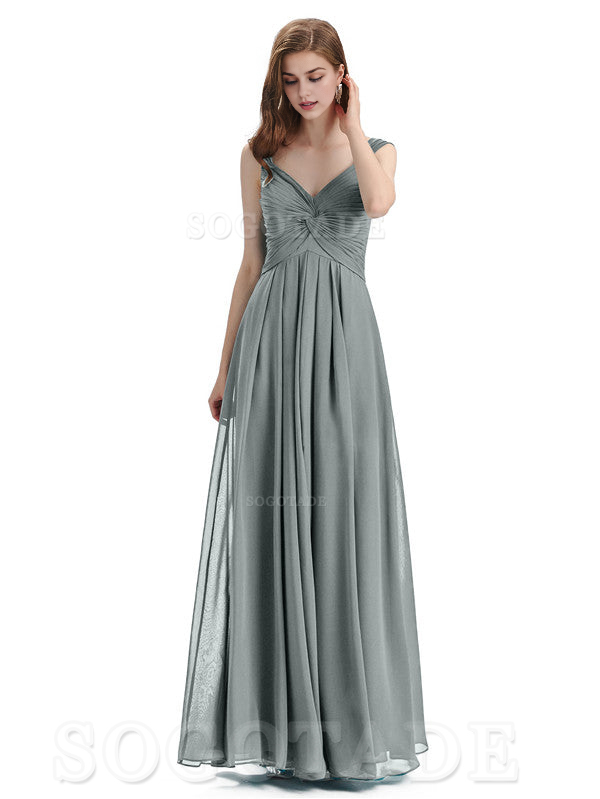 Elegant A-Line Sleeveless Chiffon Pleated High Quality Bridesmaid Dresses Formal Women's Dresses Wedding Guests Dresses