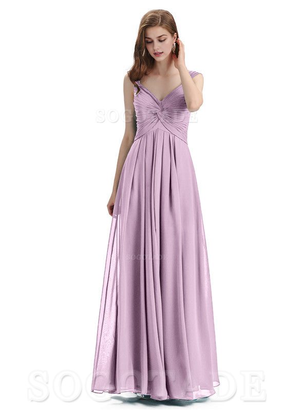 Elegant A-Line Sleeveless Chiffon Pleated High Quality Bridesmaid Dresses Formal Women's Dresses Wedding Guests Dresses