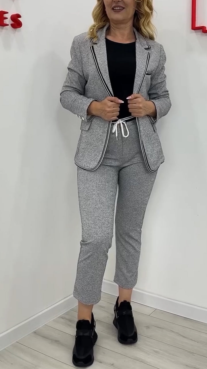 Ladies Lapel Casual Blazer