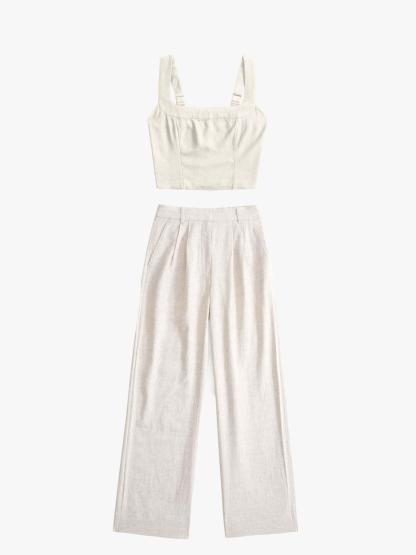 Tailored Linen-Blend Set(BUY 2 FREE SHIPPING)