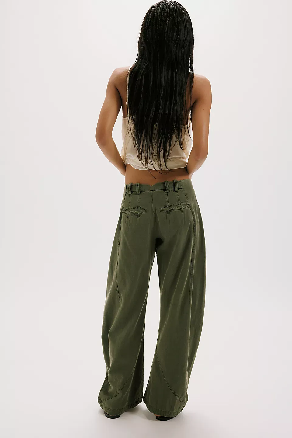 Spotlight Washed Barrel Chino Trousers (Buy 2 Free Shipping)