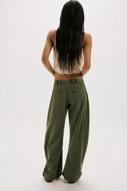 Spotlight Washed Barrel Chino Trousers (Buy 2 Free Shipping)