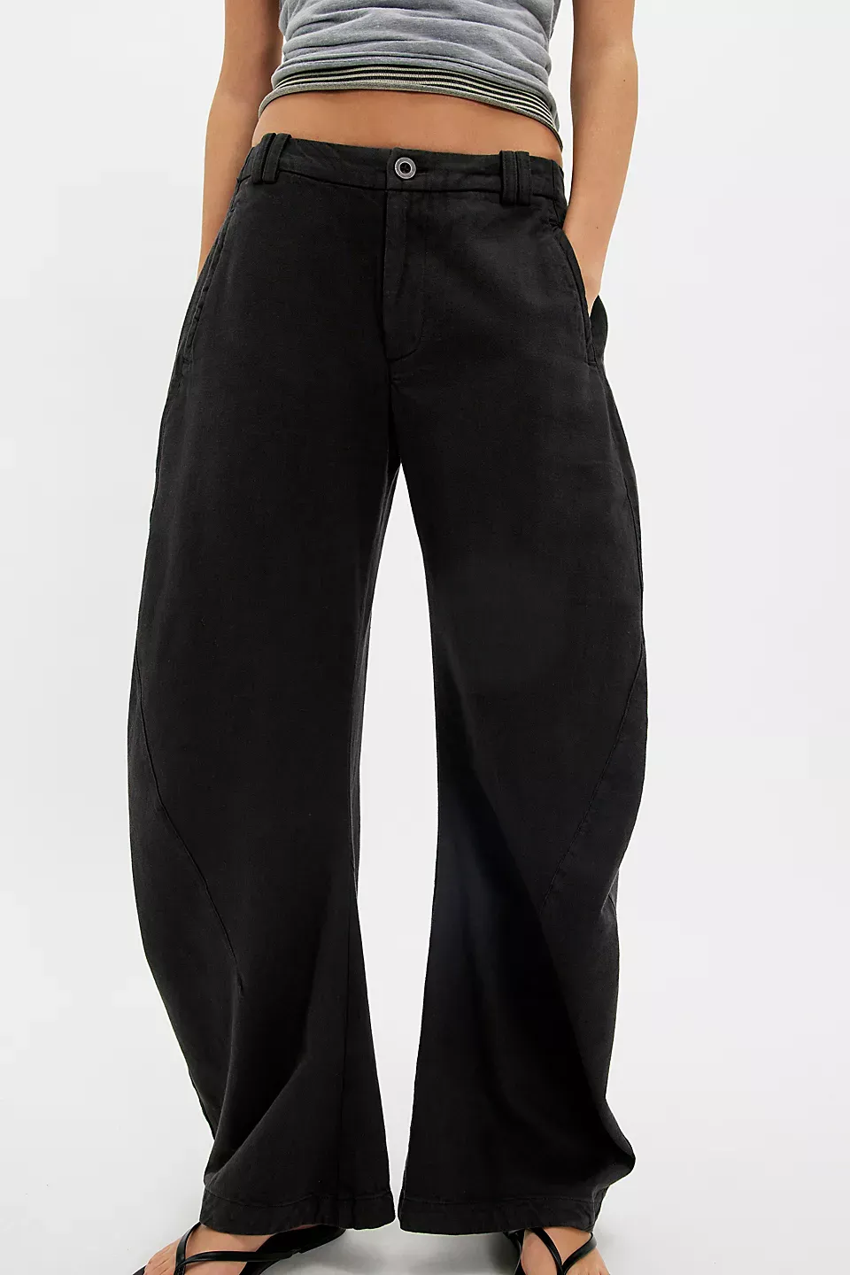 Spotlight Washed Barrel Chino Trousers (Buy 2 Free Shipping)