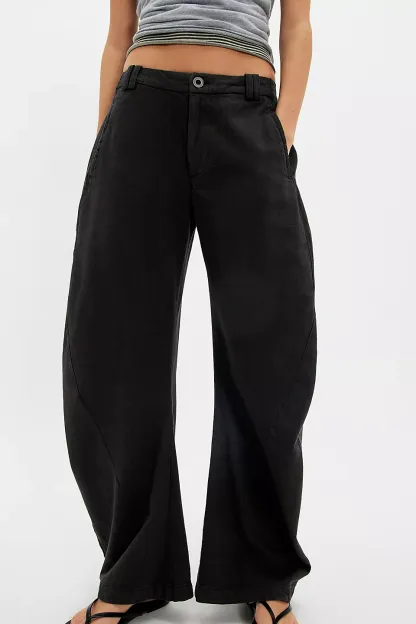 Spotlight Washed Barrel Chino Trousers (Buy 2 Free Shipping)