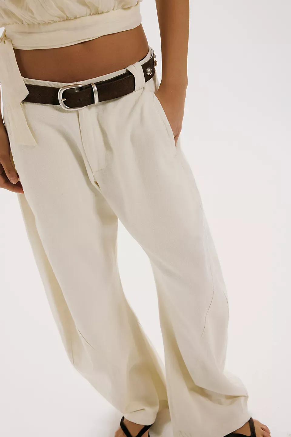 Spotlight Washed Barrel Chino Trousers (Buy 2 Free Shipping)
