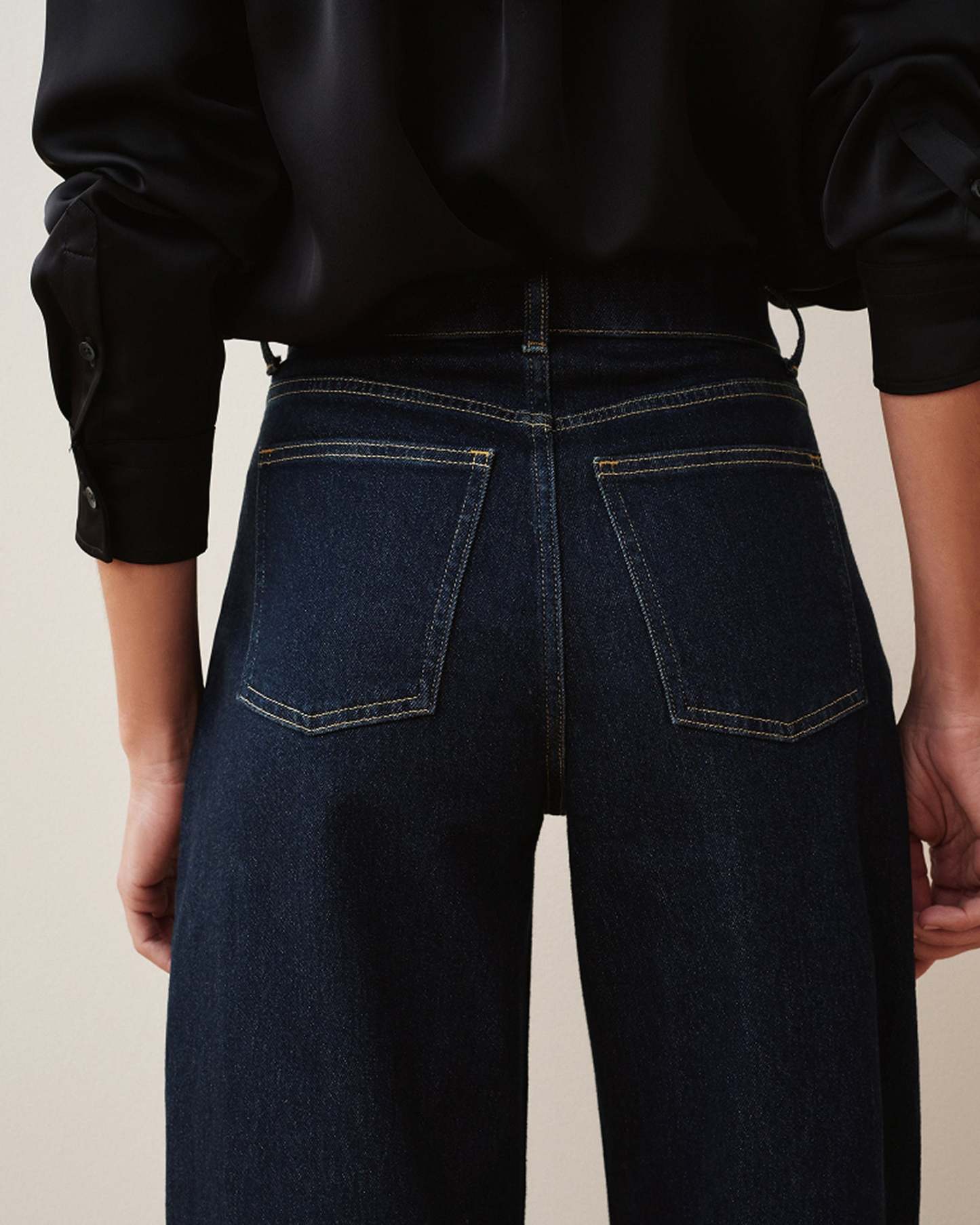 Cuffed Horseshoe Jeans (Buy 2 Free Shipping)