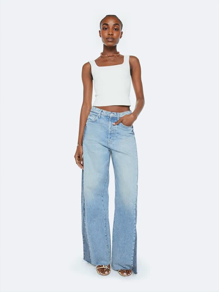 The Pipe Dream Button Sneak Fray Jean(Buy 2 Free Shipping)