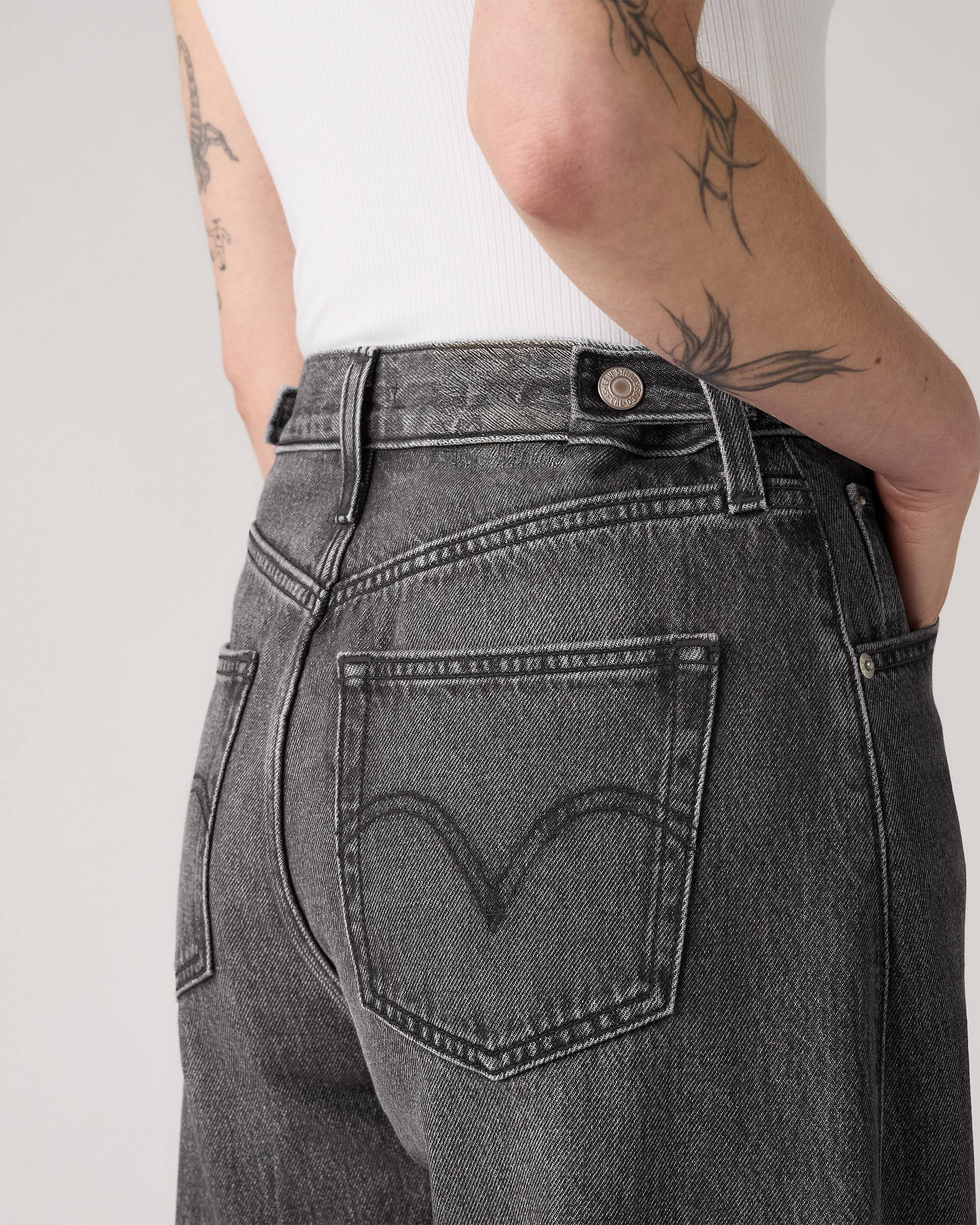 Adjustable Women's Cinch Barrel Jeans (Buy 2 Free Shipping)