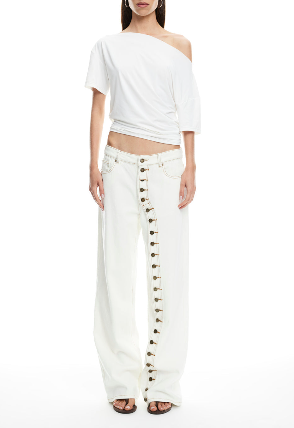 Penny Button Jeans (Buy 2 Free Shipping)