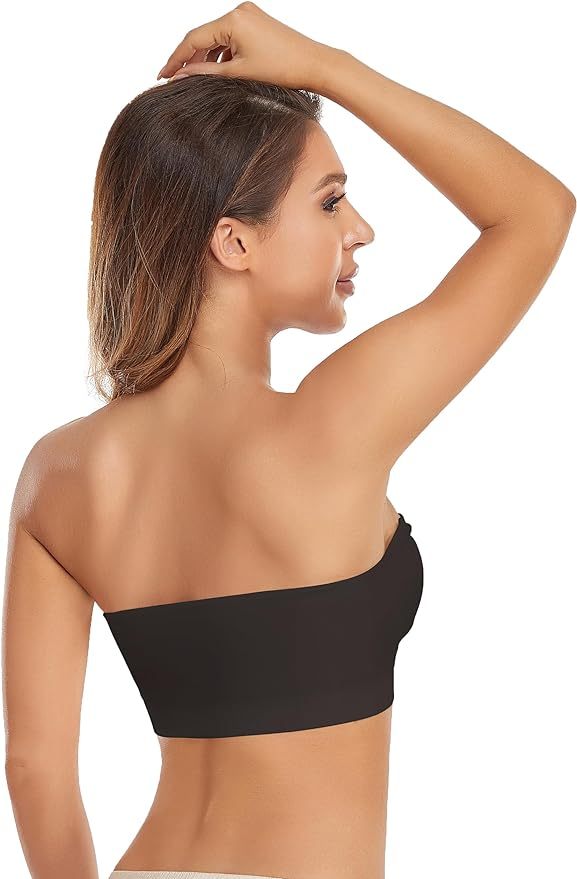 Non-Slip Silicone Padded Bea Wireless Tube Top Bra