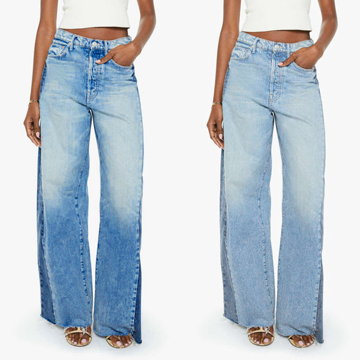 The Pipe Dream Button Sneak Fray Jean(Buy 2 Free Shipping)