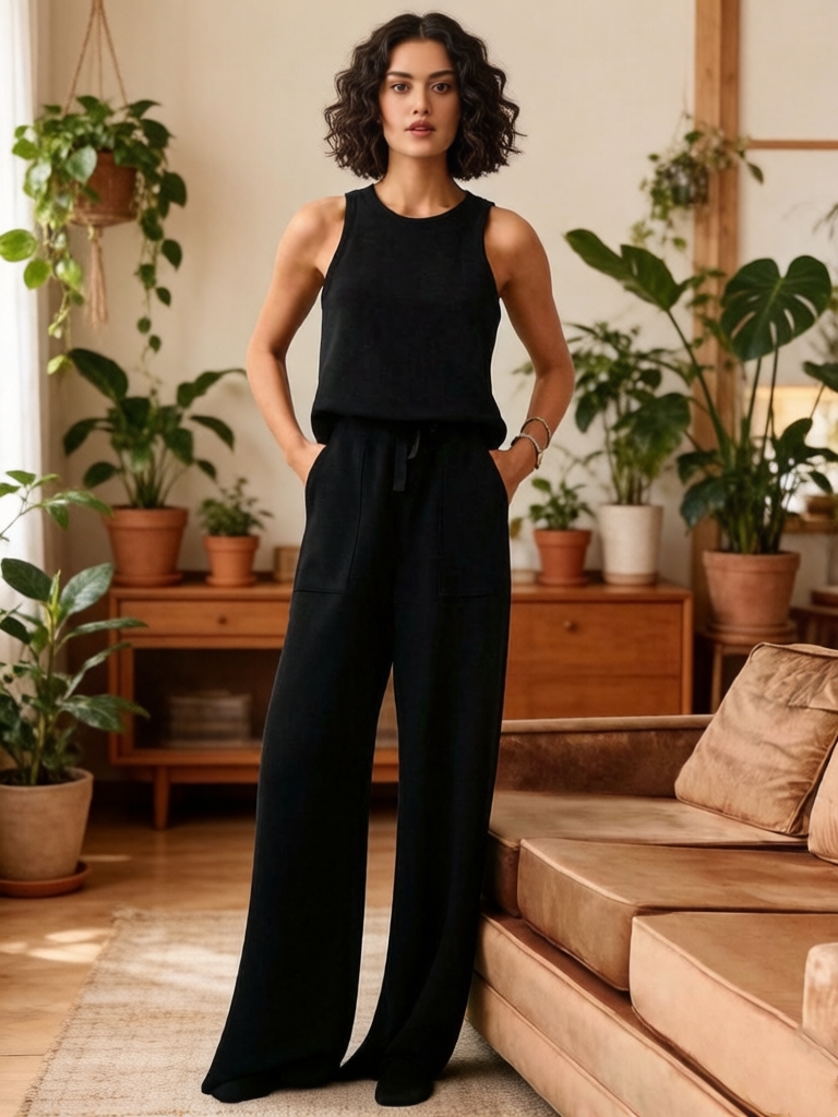 Summer AirEssential Rib Sleeveless Jumpsuit (Buy 2 Free Shipping)