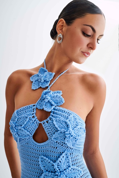 KYLA Floral Crochet Maxi Dress(BUY 2 FREE SHIPPING)