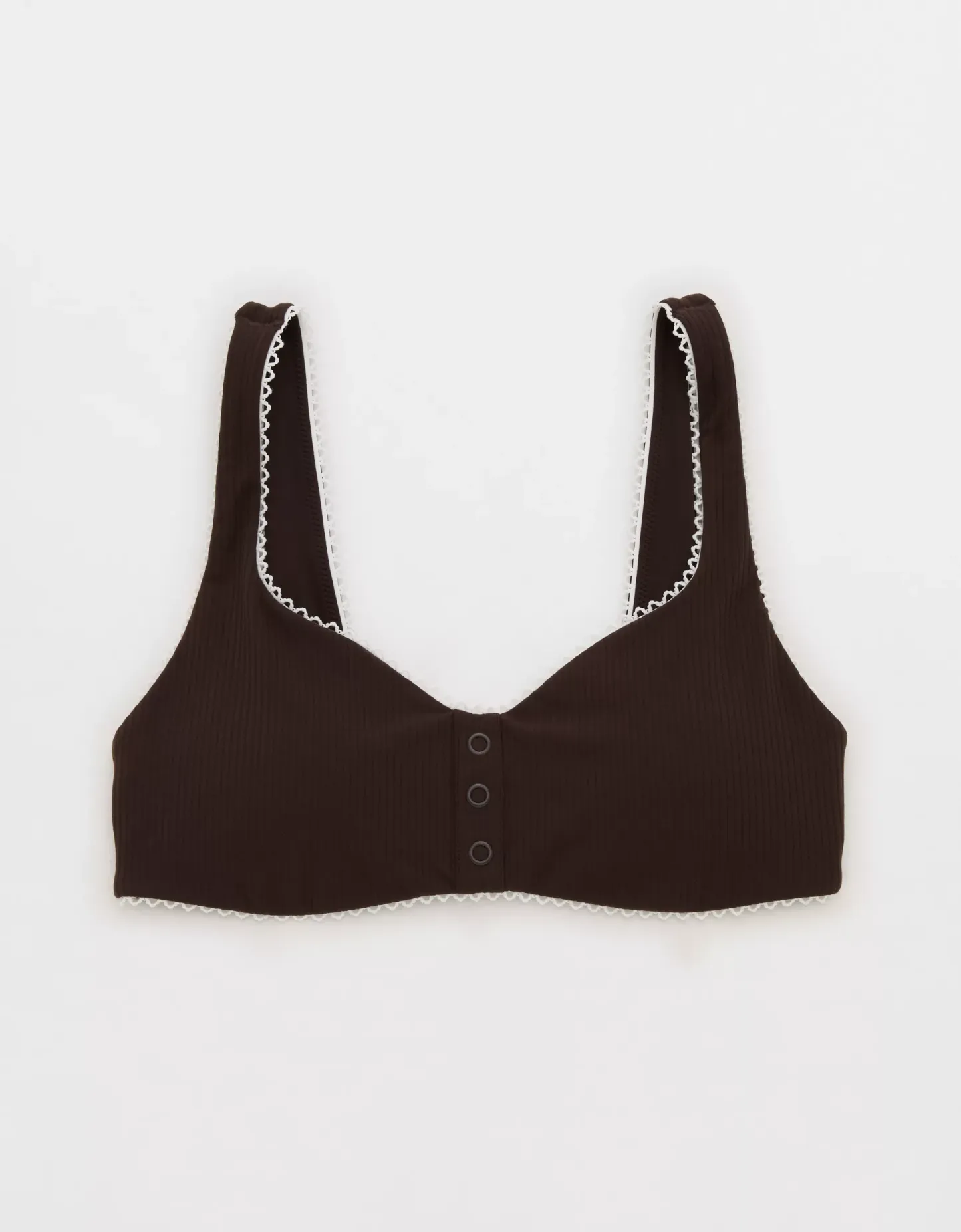 Rib Picot Sports Bra Crossover Legging Set (Buy 2 Free Shipping)