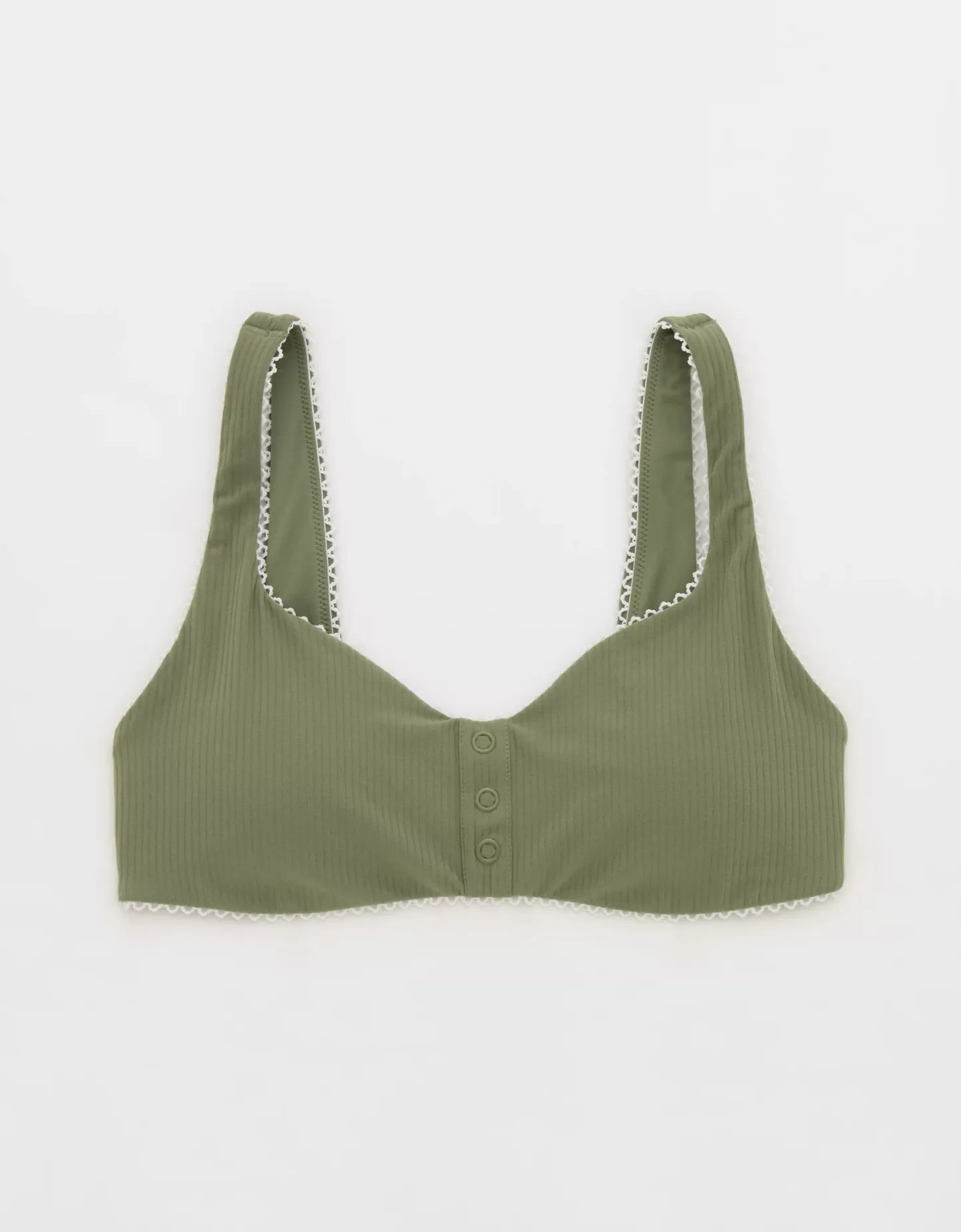 Rib Picot Sports Bra Crossover Legging Set (Buy 2 Free Shipping)