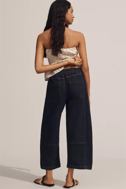 The Izzie Relaxed Pull-On Barrel Jeans