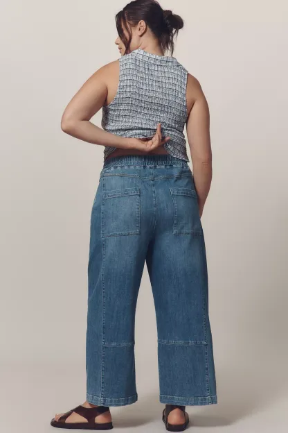 The Izzie Relaxed Pull-On Barrel Jeans