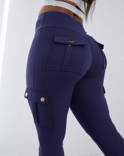 Pocket Design Butt Lifting Active Pants (Buy 2 Free Shipping)