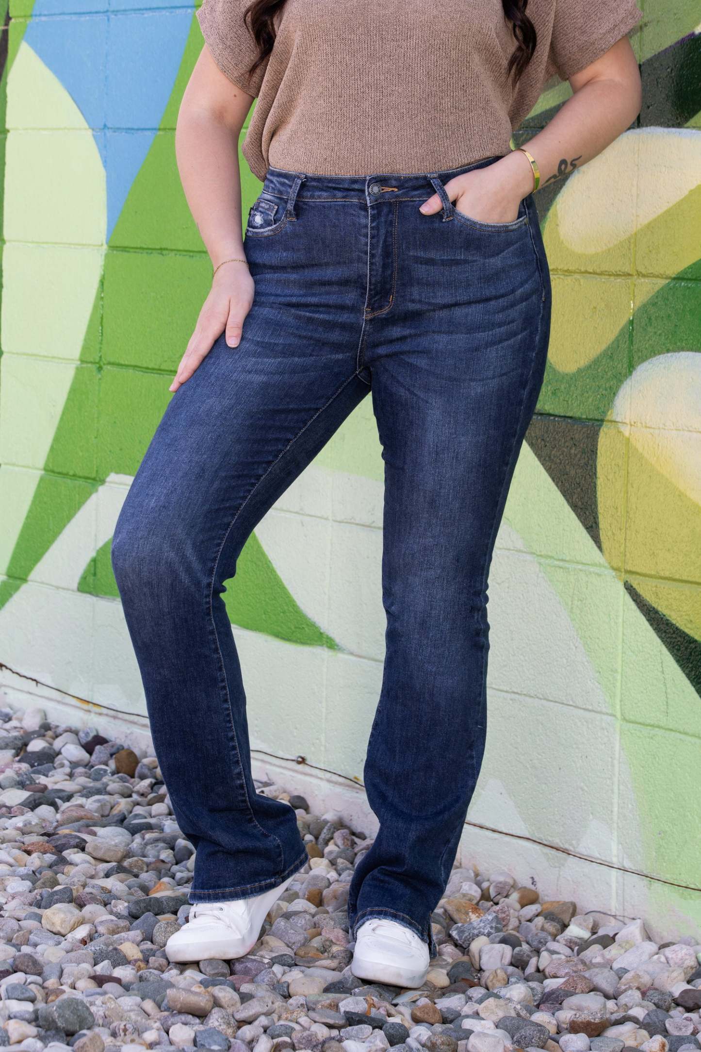 *Three Length* Judy One For You, Me, And Her High-Rise Slim Fit Bootcut Denim(BUY 2 FREE SHIPPING)