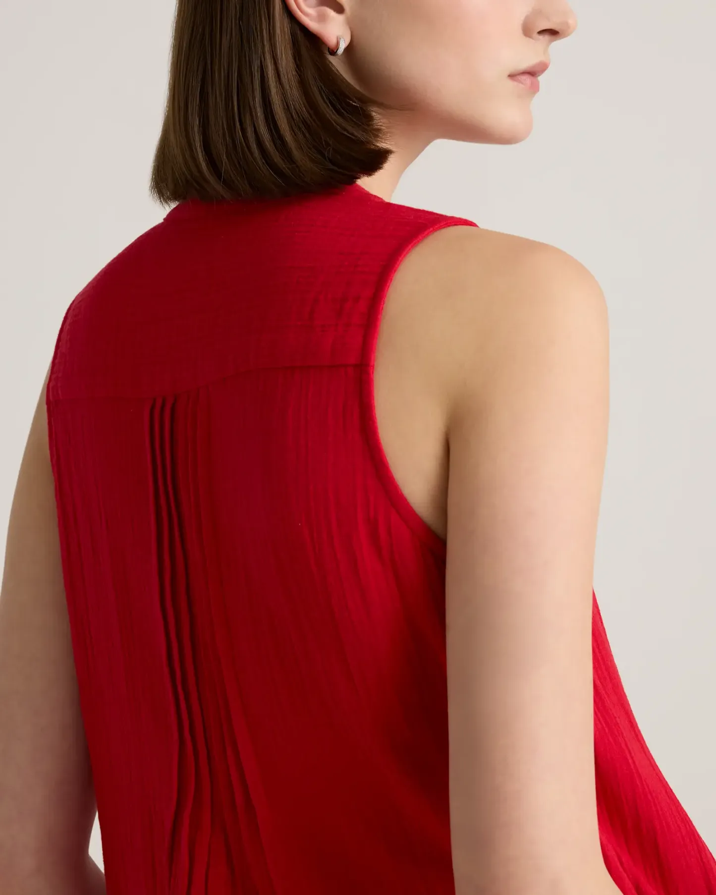 Gauze Sleeveless Swing Dress (Buy 2 Free Shipping)