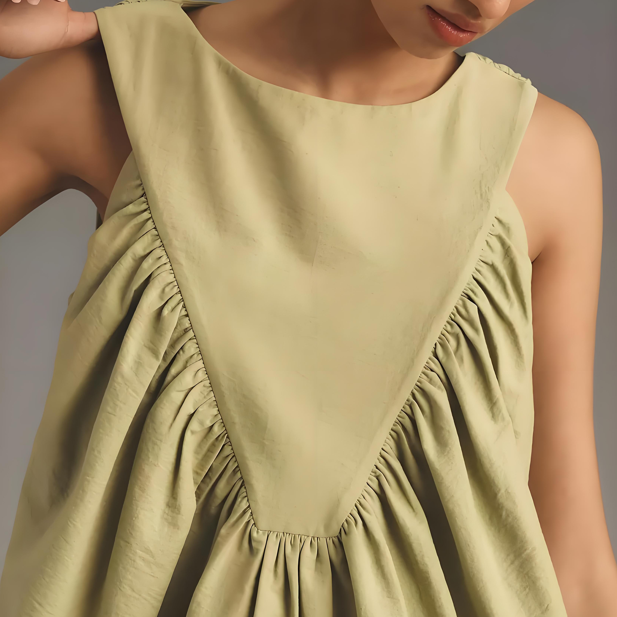 Mare Mare Shirred Swing Tank(Buy 2 Free Shipping)