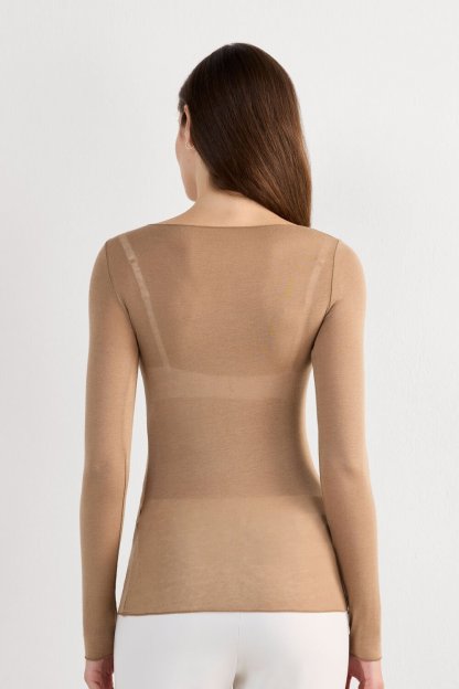 Boat Neck Modal Cashmere Ultralight Top (Buy 2 Free Shipping)