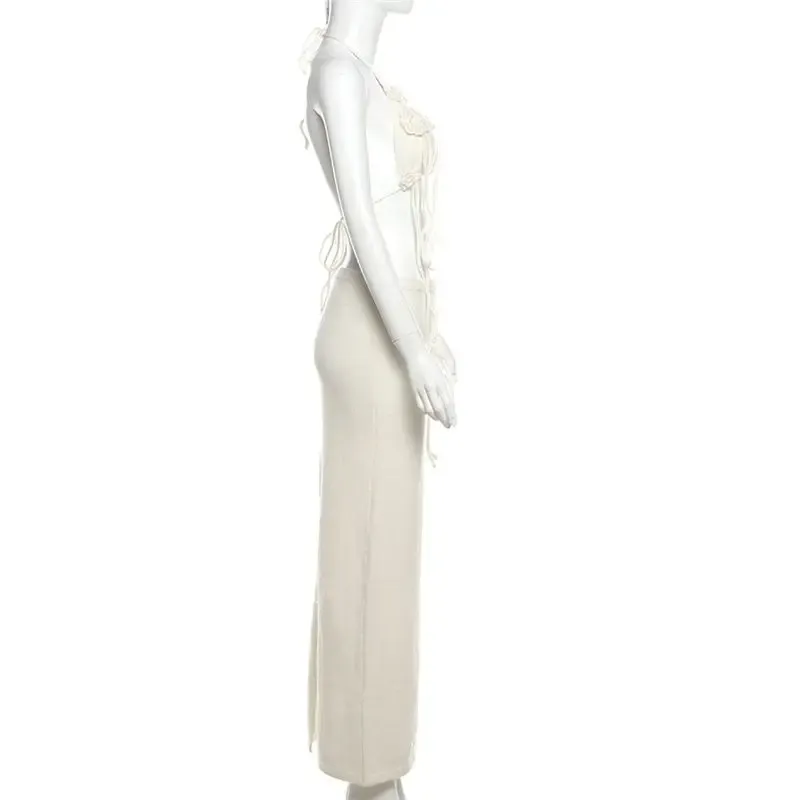 New Arrival Knit Crop Tops Skirt 2 Piece Set Casual Fashion Women's Suits