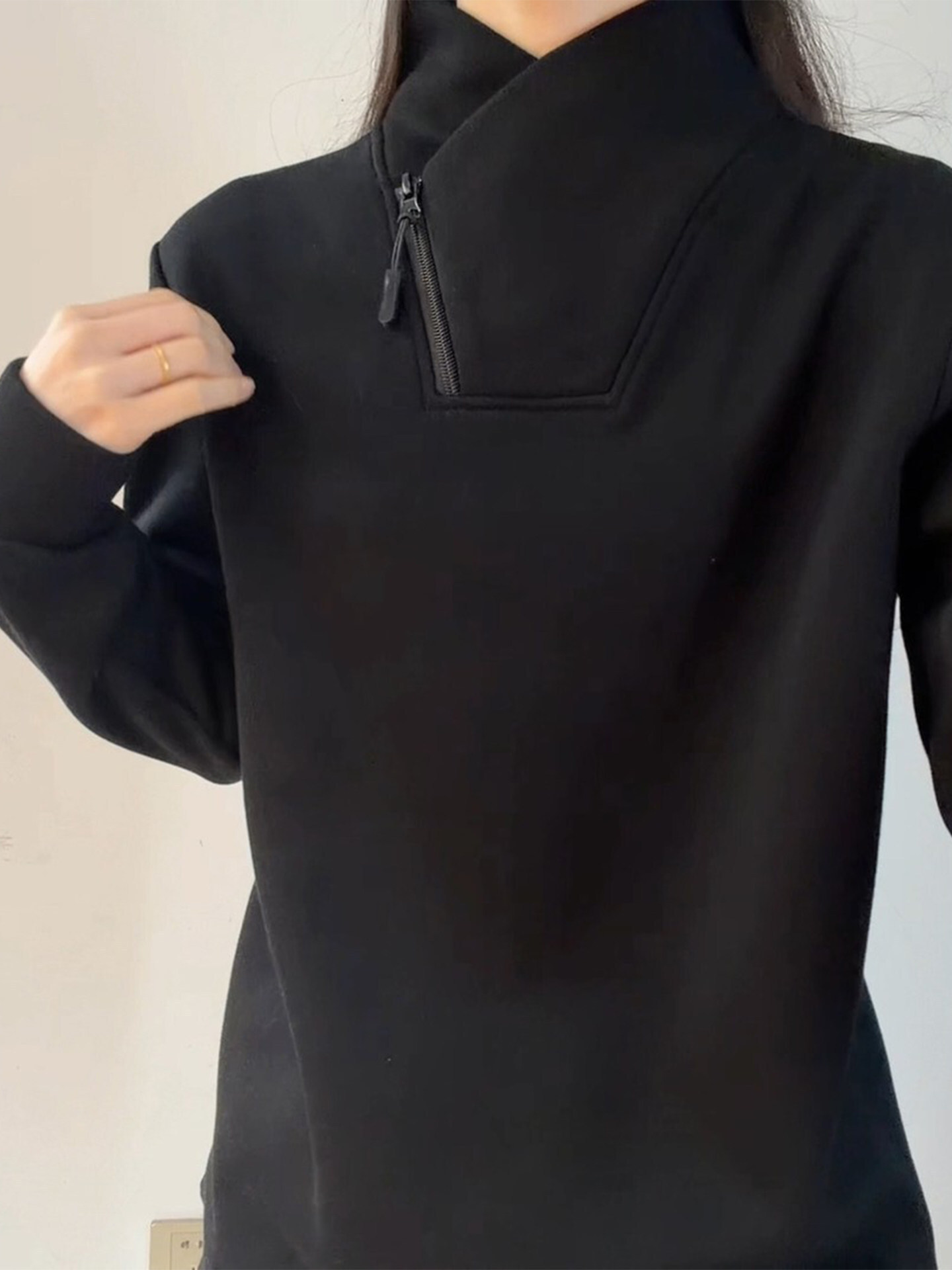 Stand Collar Pullover Sweatshirt (Buy 2 Free Shipping)