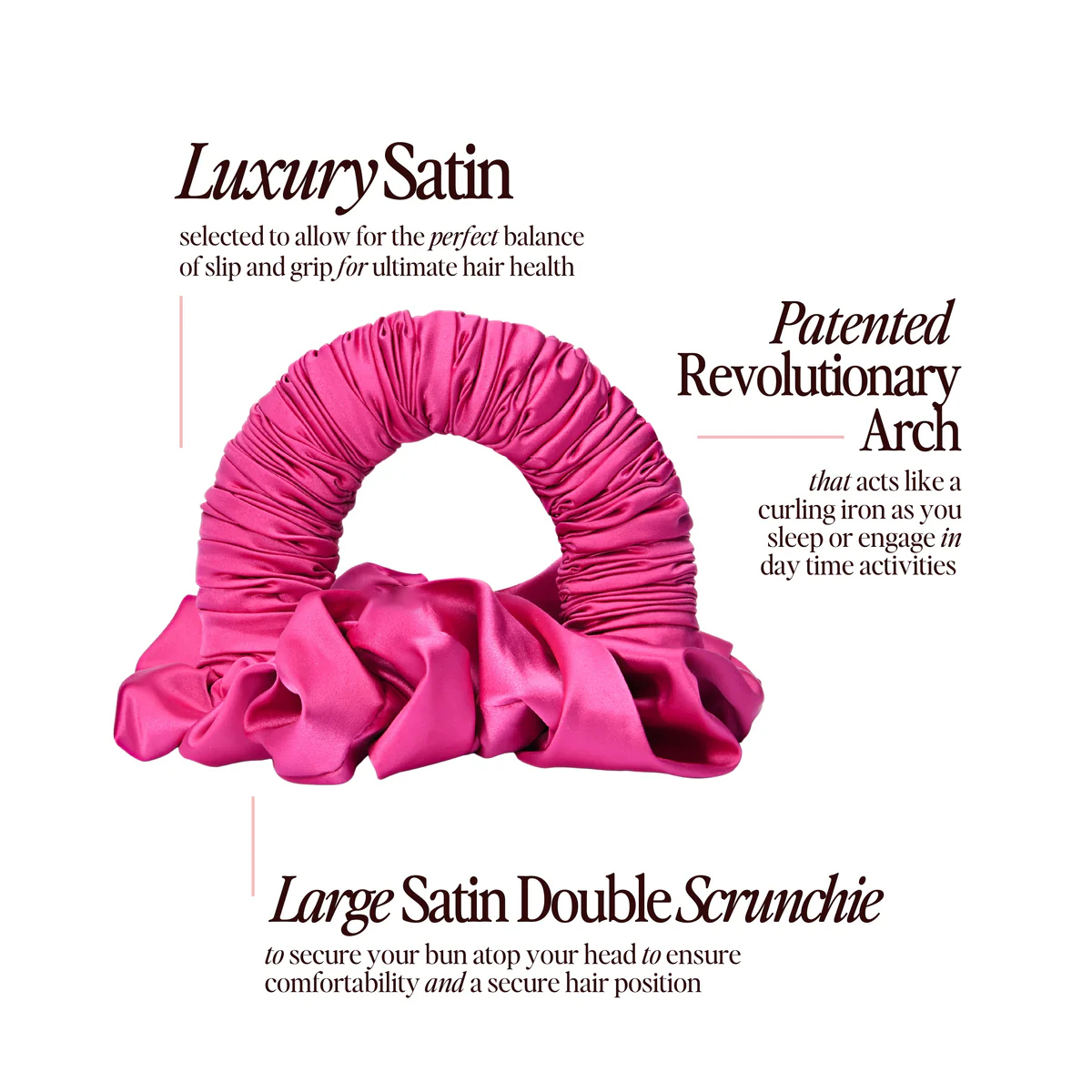 Double Satin Scrunchie (Buy 2 Free Shipping)