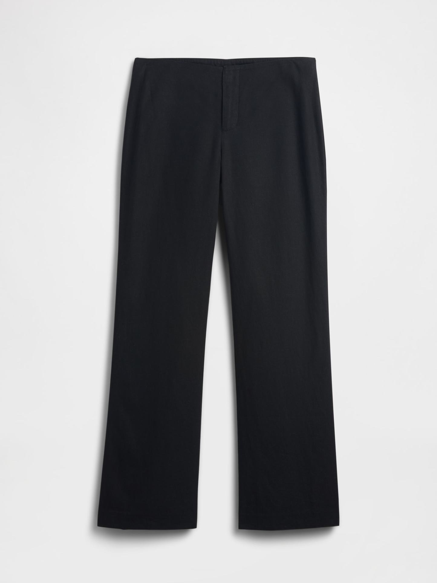 Low Rise Linen-Blend Flare Pants (Buy 2 Free Shipping)