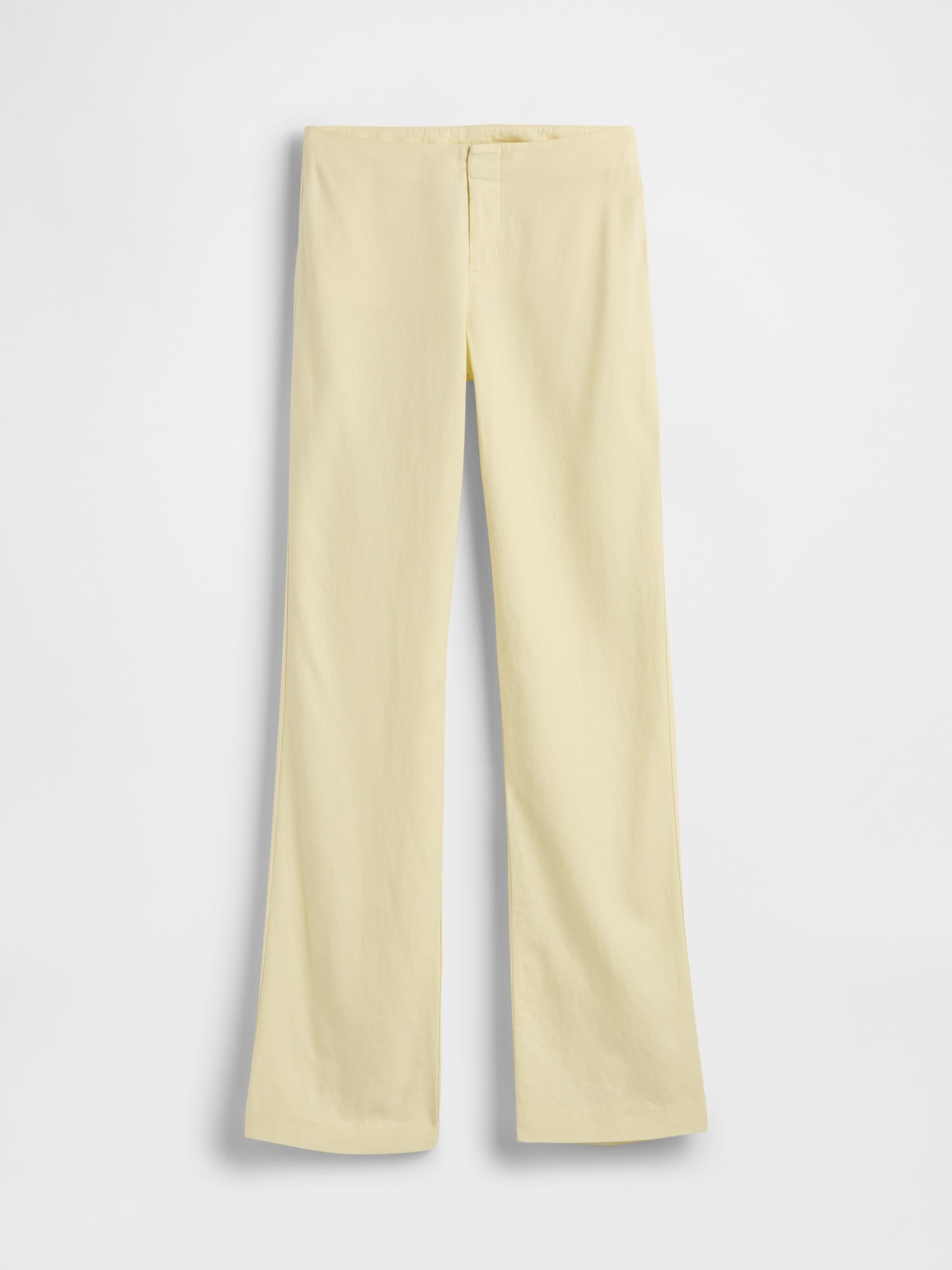 Low Rise Linen-Blend Flare Pants (Buy 2 Free Shipping)