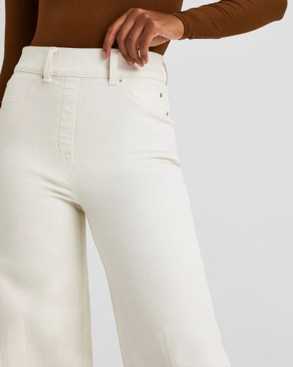 Seamed Front Wide Leg Jeans (Buy 2 Free Shipping)