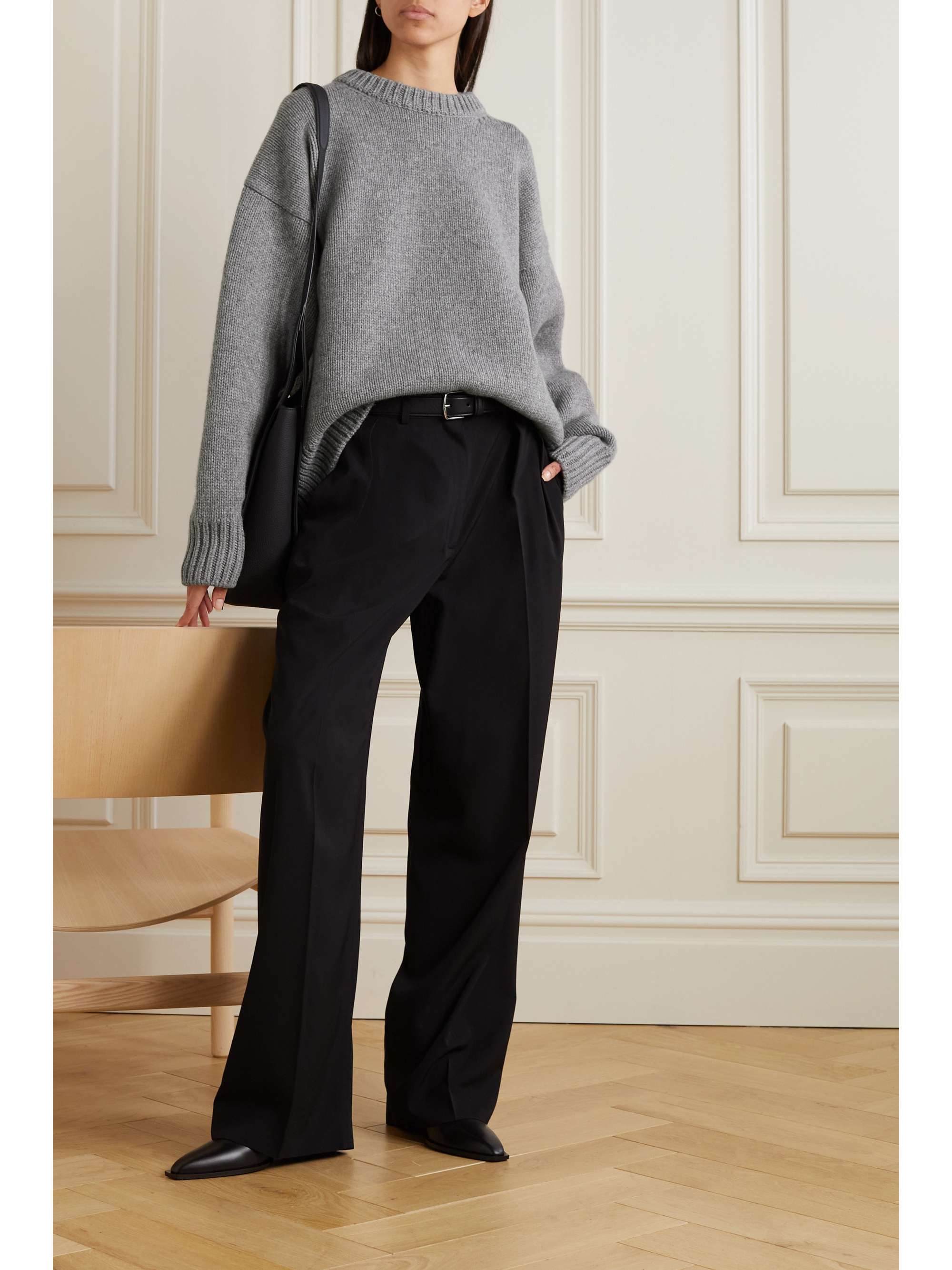 THE ROW Essentials Ophelia Wool and Cashmere-blend Sweater (Buy 2 Free Shipping)
