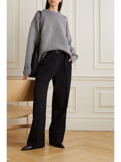 THE ROW Essentials Ophelia Wool and Cashmere-blend Sweater (Buy 2 Free Shipping)