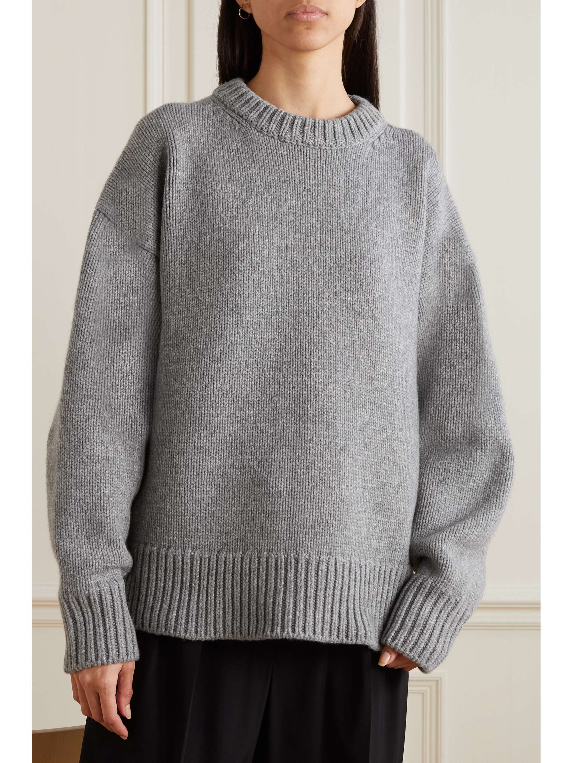 THE ROW Essentials Ophelia Wool and Cashmere-blend Sweater (Buy 2 Free Shipping)