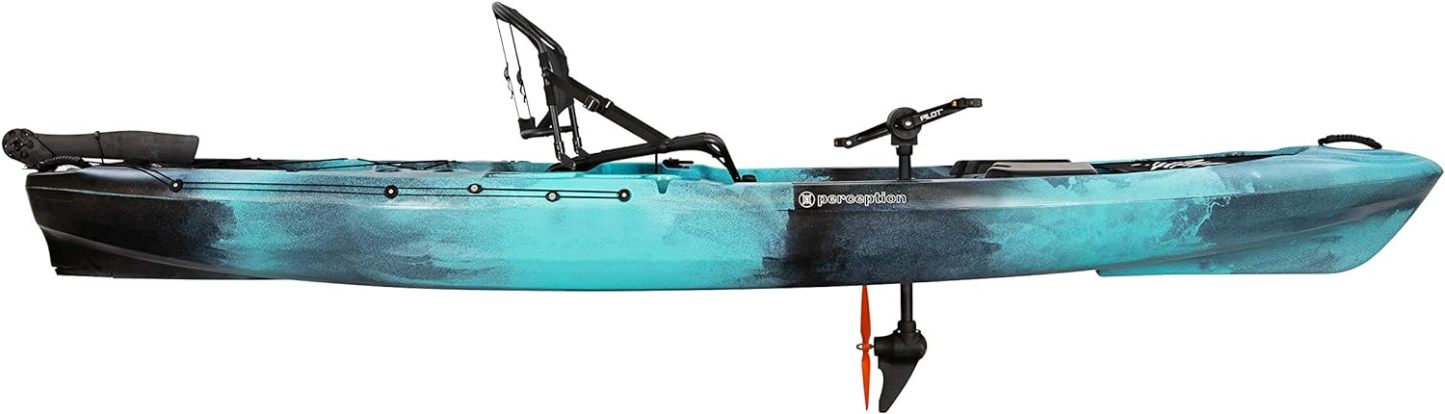 Kayaks Pthtescador Pilot 12 | Sit on Top Fishing Kayak with Pedal Drive | Adjustable Lawn Chair Seat and Tackle Storage Areas | 12' | Dapper (9351587178)