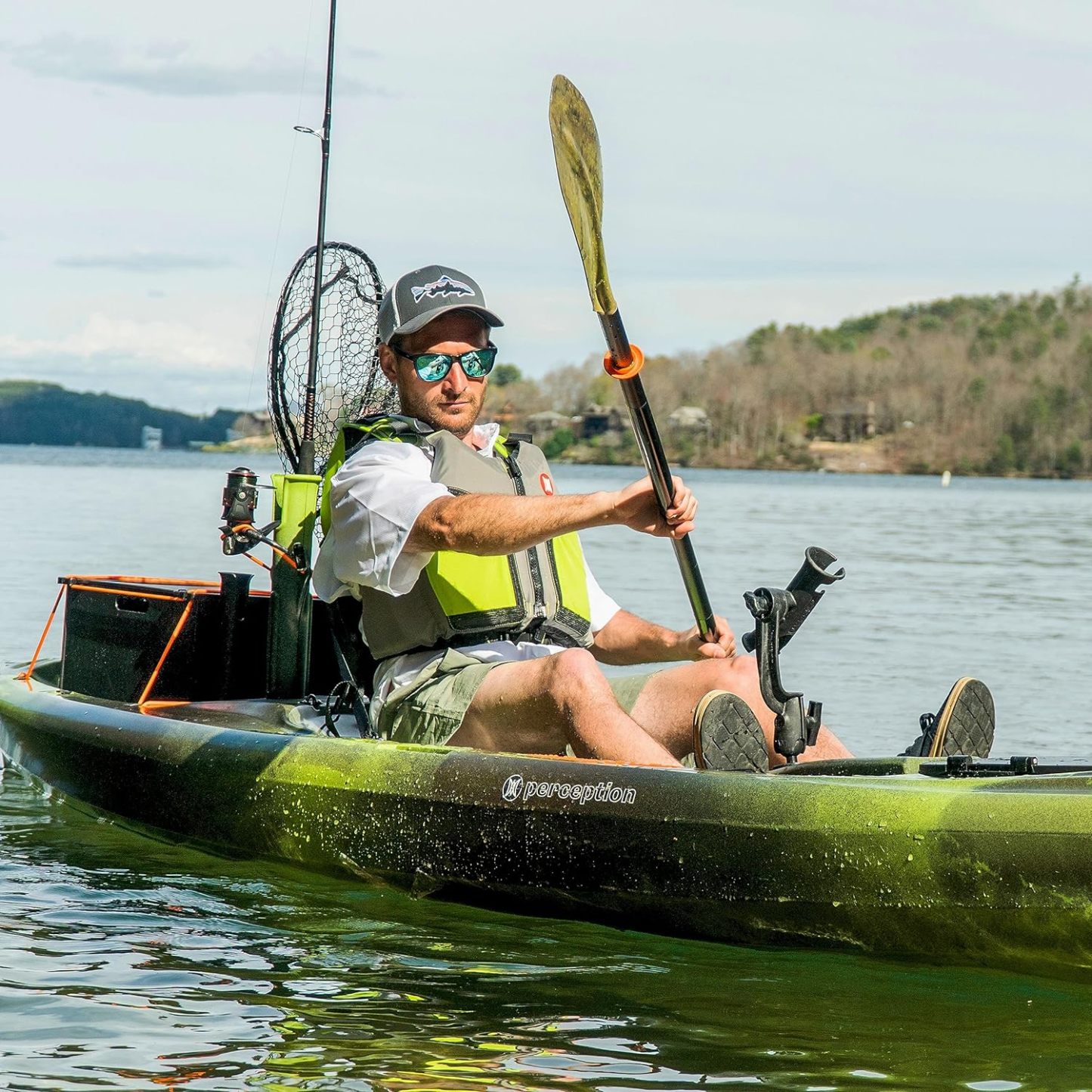 Pthtescador Pro 10 | Sit on Top Fishing Kayak with Adjustable Lawn Chair Seat | Large Front and Rear Storage | 10' 6"