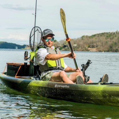 Pthtescador Pro 10 | Sit on Top Fishing Kayak with Adjustable Lawn Chair Seat | Large Front and Rear Storage | 10' 6"