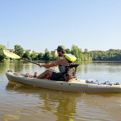 Pthtescador Pro 10 | Sit on Top Fishing Kayak with Adjustable Lawn Chair Seat | Large Front and Rear Storage | 10' 6"