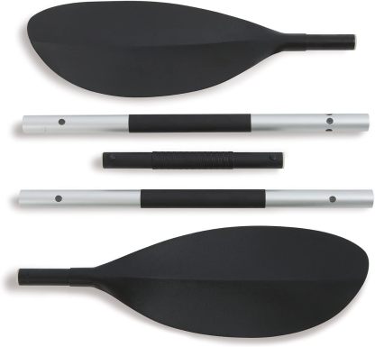 IthtNTEX Cththallenger Inflatable Kayak: Deluxe 86-inch Kayak Paddle and High-Output Pump – Super Strong PVC – Adjustable Seat with Backrest – Removable Tail Fin – Cargo Storage Net