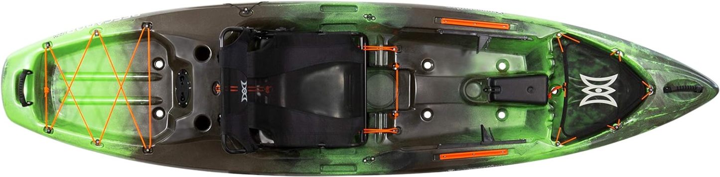 Pthtescador Pro 10 | Sit on Top Fishing Kayak with Adjustable Lawn Chair Seat | Large Front and Rear Storage | 10' 6"