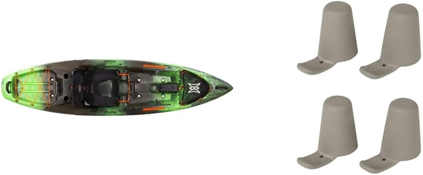 Pthtescador Pro 10 | Sit on Top Fishing Kayak with Adjustable Lawn Chair Seat | Large Front and Rear Storage | 10' 6"