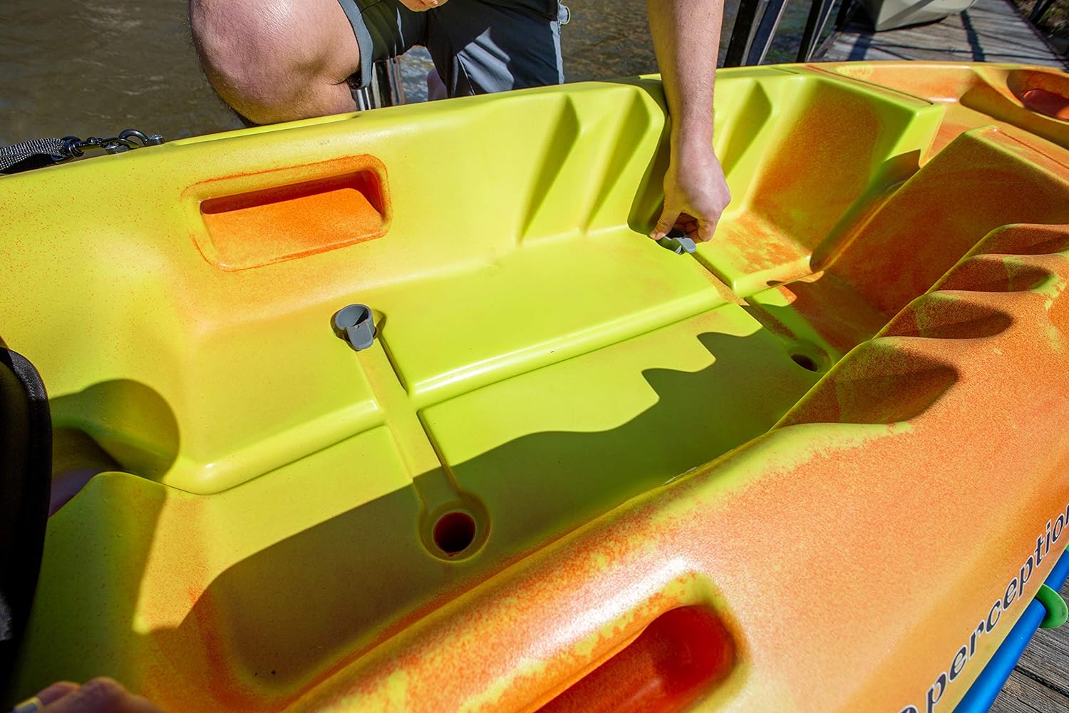 Pthtescador Pro 10 | Sit on Top Fishing Kayak with Adjustable Lawn Chair Seat | Large Front and Rear Storage | 10' 6"