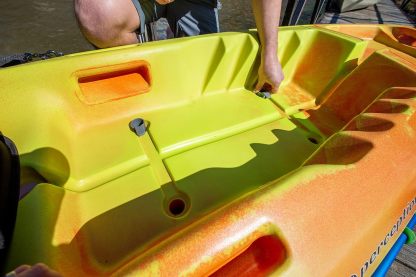 Pthtescador Pro 10 | Sit on Top Fishing Kayak with Adjustable Lawn Chair Seat | Large Front and Rear Storage | 10' 6"