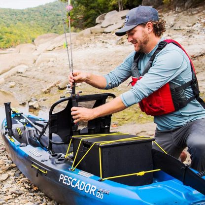 Kayaks Pthtescador Pilot 12 | Sit on Top Fishing Kayak with Pedal Drive | Adjustable Lawn Chair Seat and Tackle Storage Areas | 12' | Dapper (9351587178)