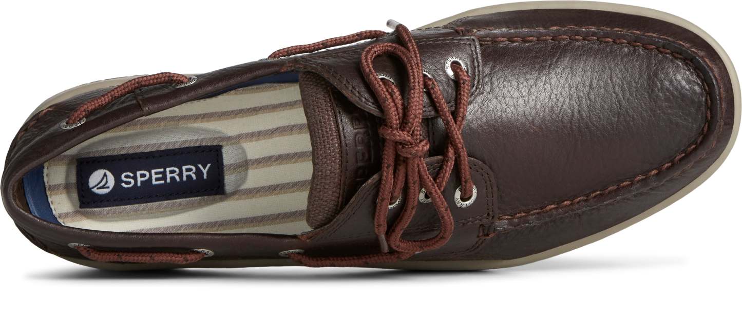 Men's Billfish 3-Eye Leather Wide Brown