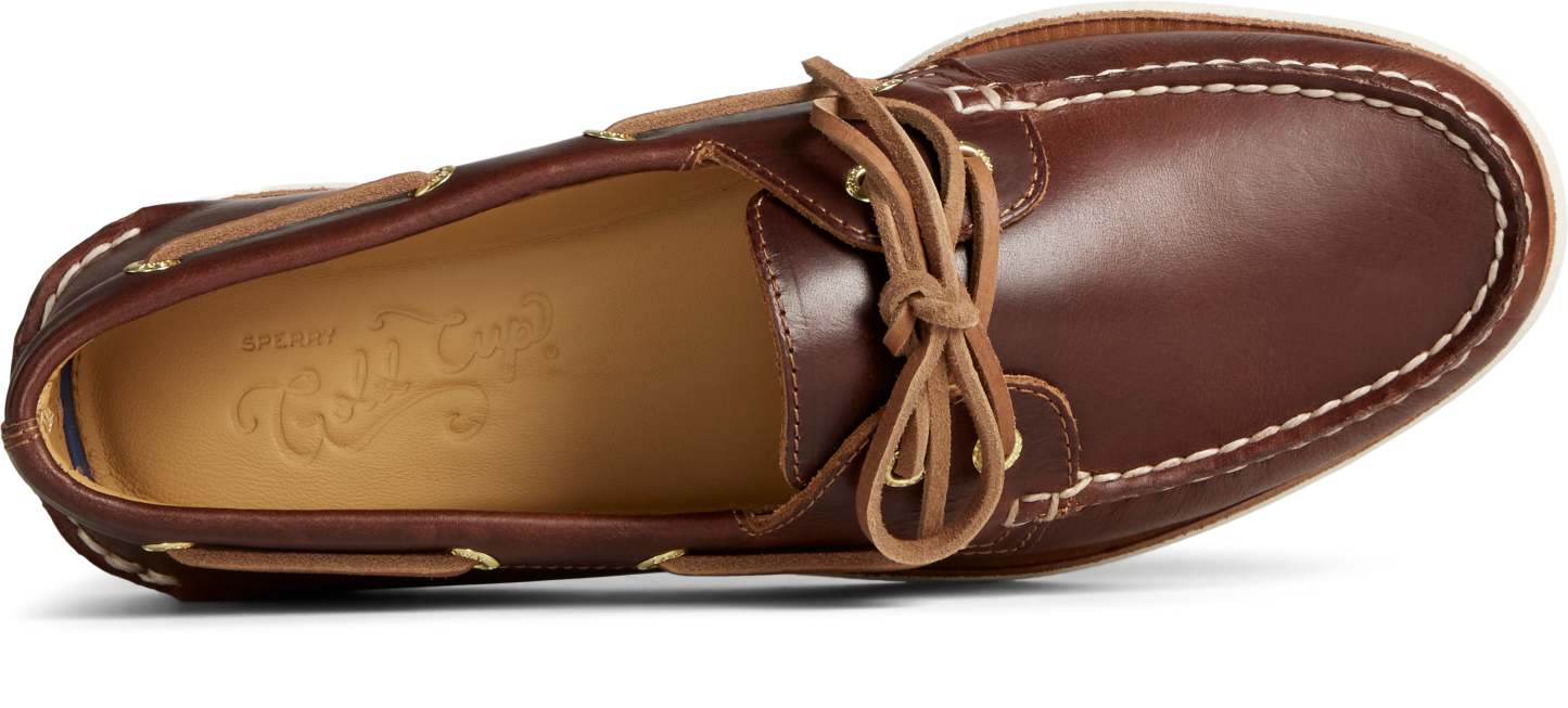 Men's Gold Cup Authentic Original 2-Eye Wide Orleans Leather Tan