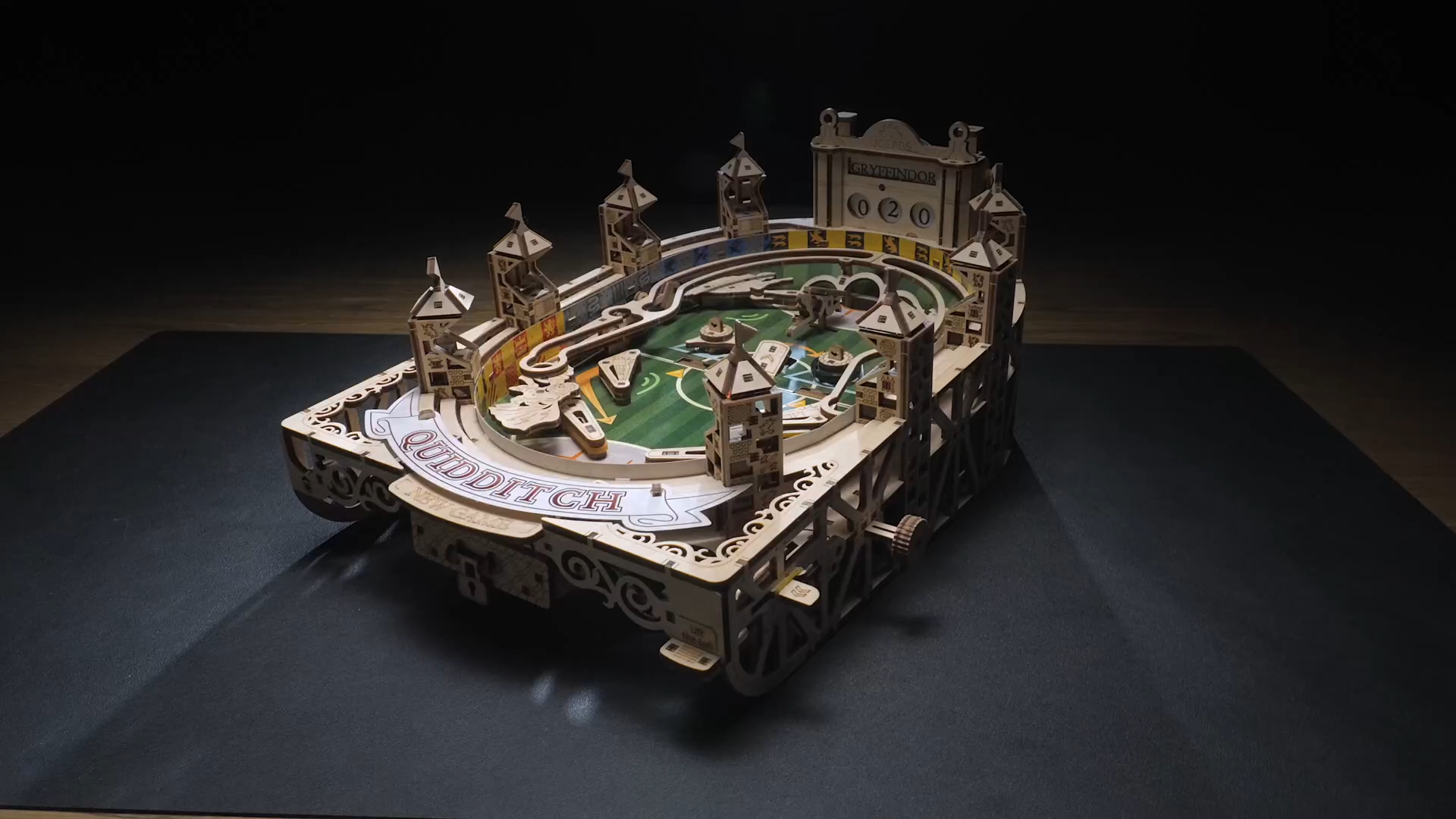 Harry Potter Quidditch Pinball Machine - Wooden Models to Build for Adults with Engaging Gameplay - Wooden Pinball Machine Experience in 3D Puzzle Design - Ideal for Wooden Model Kits Fans